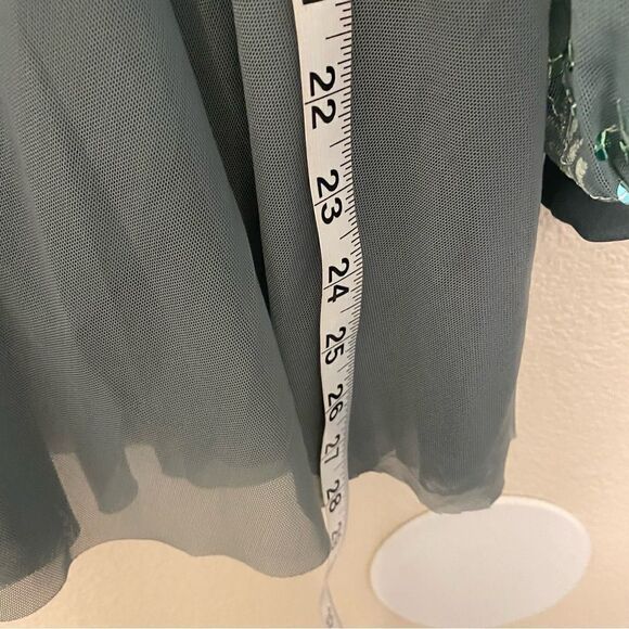 Weissman Dance Costume sage green sequin appliqué Saint Honesty 13413 XXLC - Picture 7 of 12